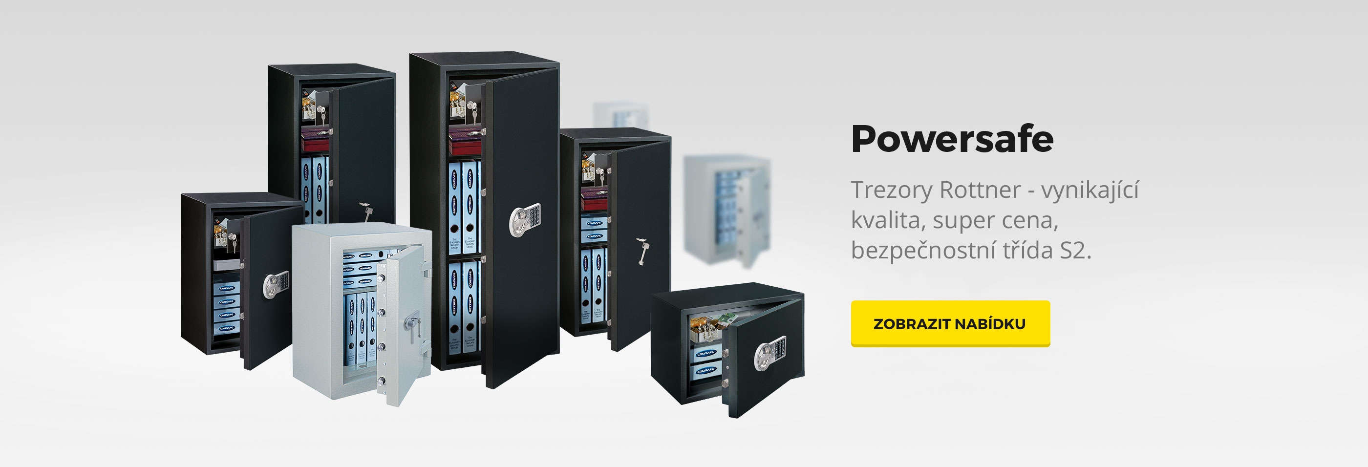 Powersafe - Trezory Rottner - vynikající kvalita, super cena, bezpečnostní třída S2.