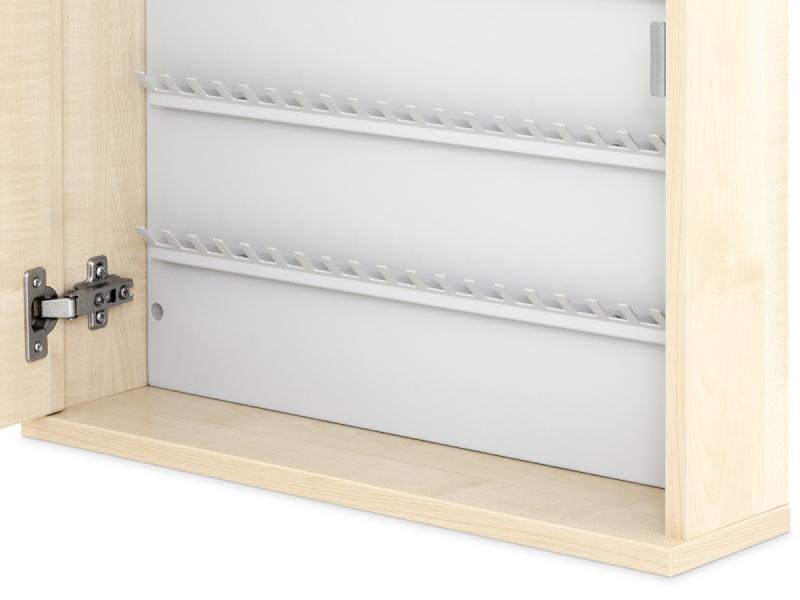Skříňka na klíče DTSK100, 100 háčků, lamino javor