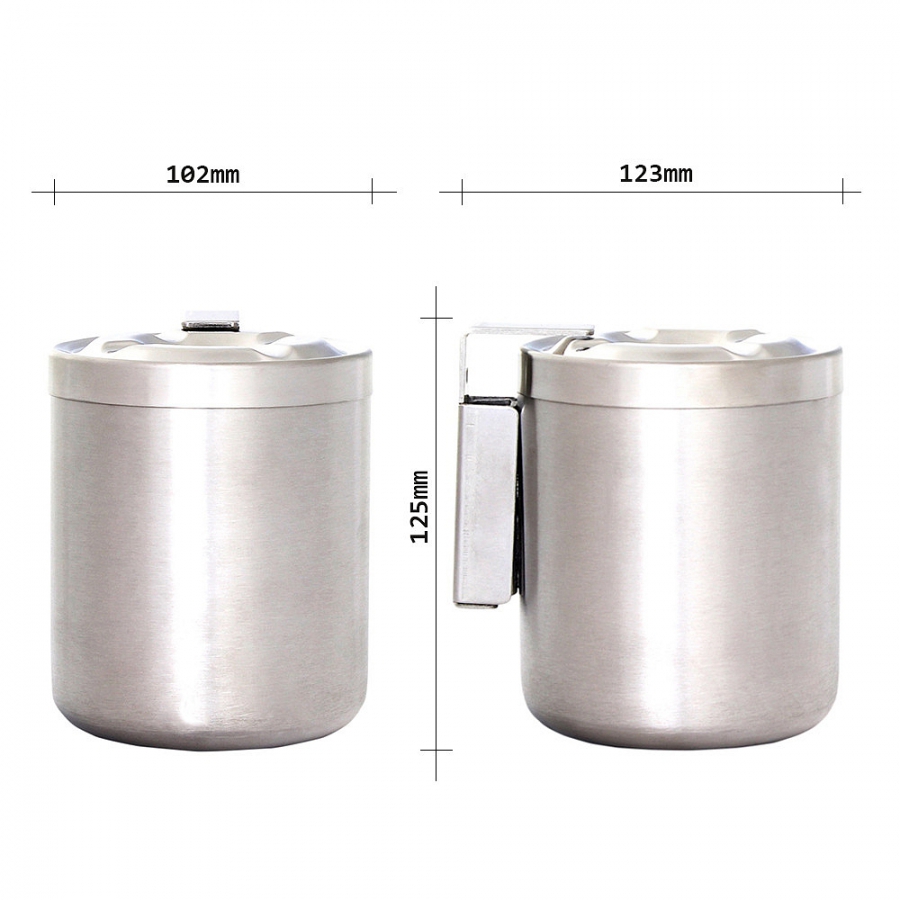 Nástěnný popelník Planetstar Inox
