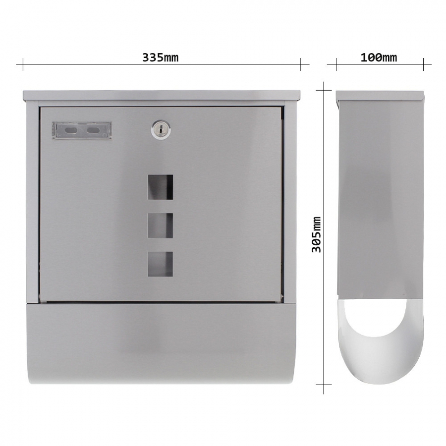Schránka s boxem COSTA inox
