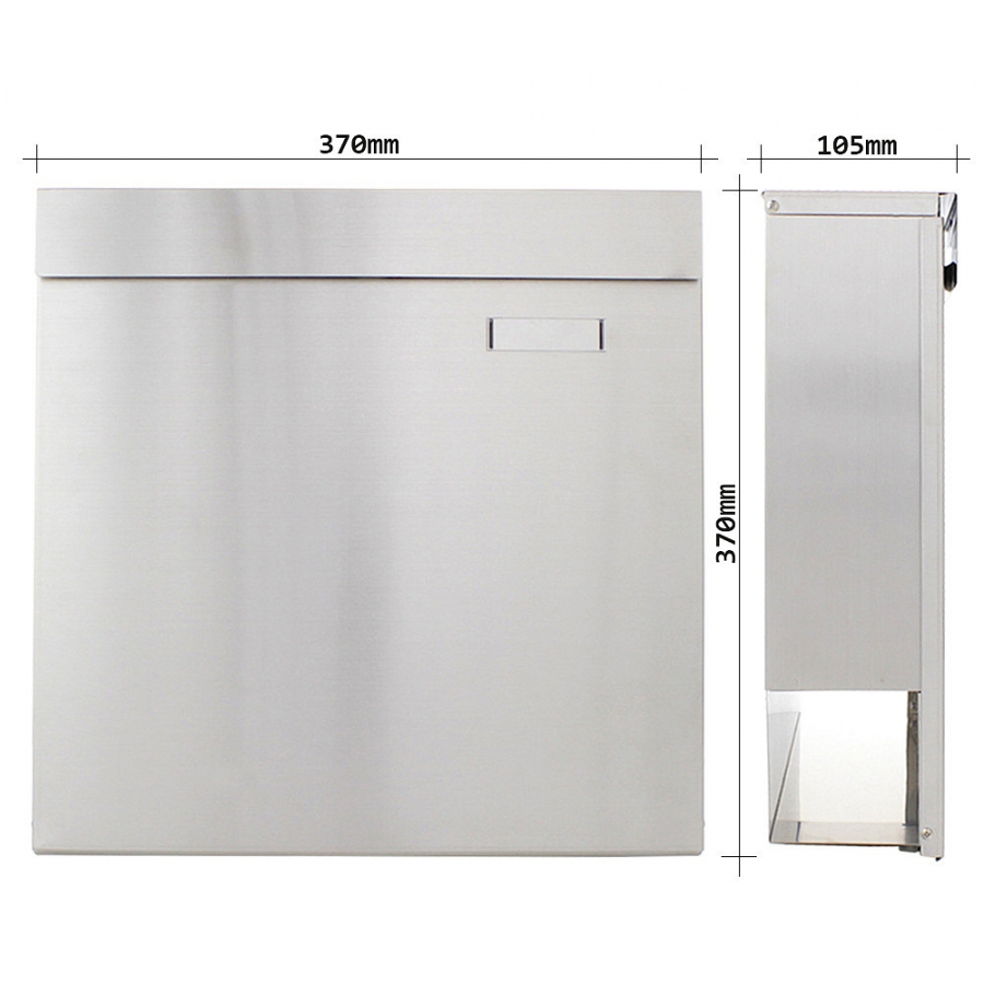 Schránka s boxem KENSINGTON inox