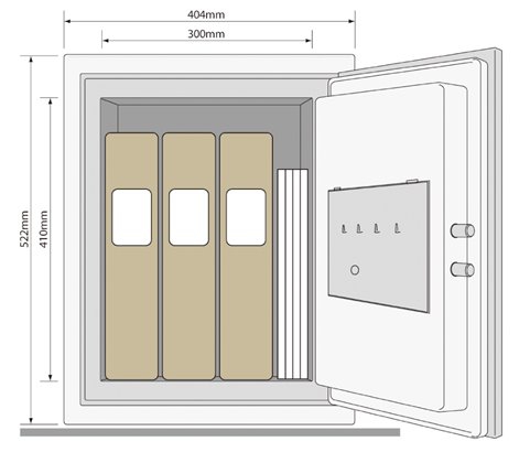 Nábytkový ohnivzdorný sejf Fire Safe X-LARGE 520, 60min
