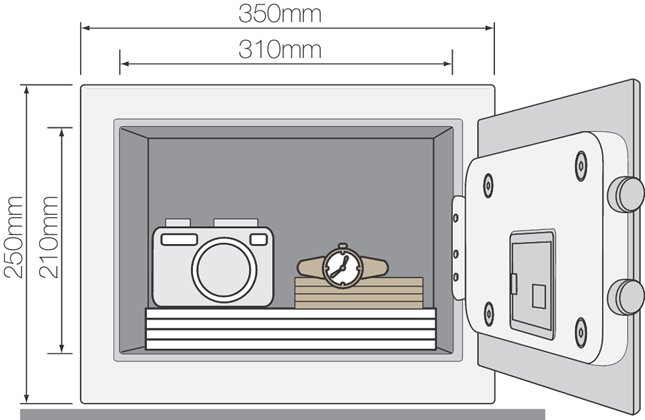 Domácí/hotelový sejf Yale Value Safe Medium
