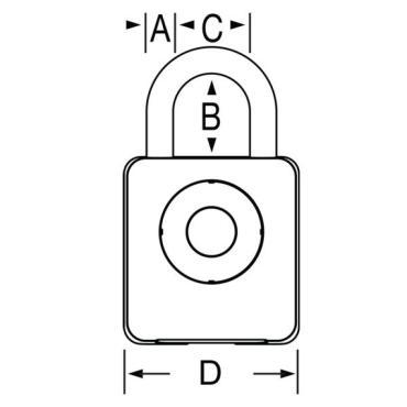 Elektronický visací zámek 4400EURD, Bluetooth 