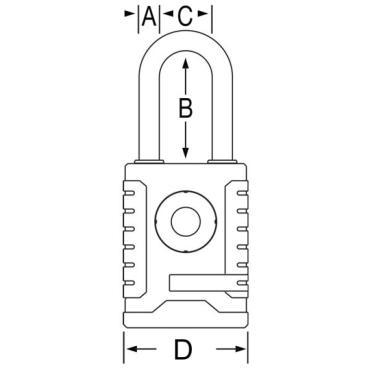 Elektronický visací zámek 4401EURDLH, Bluetooth 