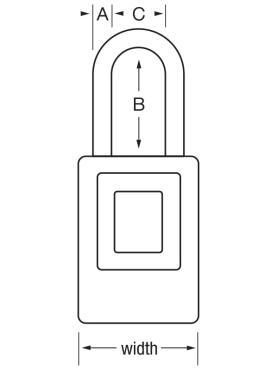 Biometrický visací zámek 4901EURDLH