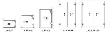 Nábytkový ohnivzdorný trezor ASF-32 EL