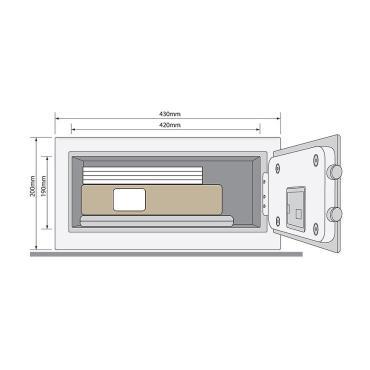 Domácí/hotelový sejf Yale Alarmed Value Safe Laptop