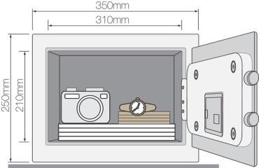 Domácí/hotelový sejf Yale Alarmed Value Safe Medium