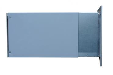 Poštovní schránka B-242 do sloupku + čelní deska s 2x zvonkem NEREZ