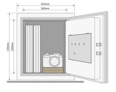 Nábytkový ohnivzdorný sejf Fire Safe LARGE 420, 60min