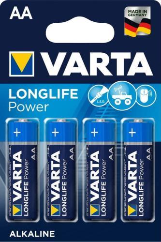 Varta Longlife Power AA baterie - Varta Tužkové baterie Longlife Power pro elektronické trezorové zámky, 4xAA